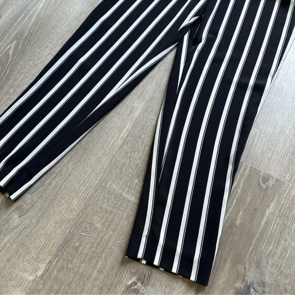 H&M striped High Rise business pants Size 2 - Picture 2 of 5